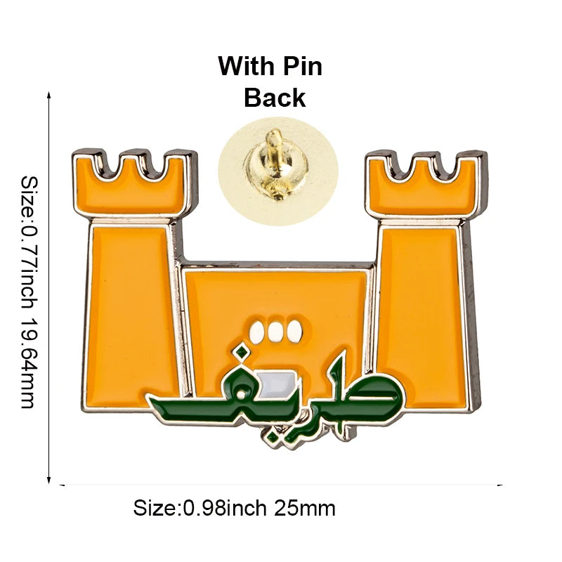 100pcs a lot Saudi Arabia Fundation Day Lapel Pin Flag badge Brooch Pins Badges