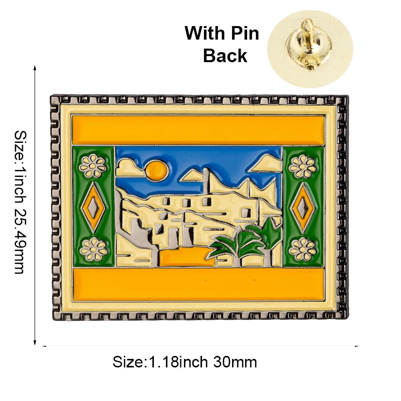 100pcs a lot Saudi Arabia Fundation Day Lapel Pin Flag badge Brooch Pins Badges