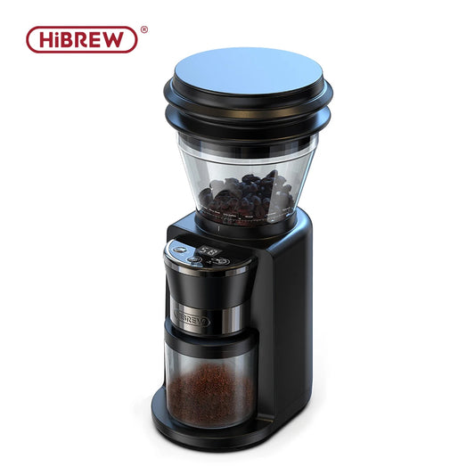 HiBREW Automatic Burr Mill Electric Coffee Grinder with 31 Gears for Espresso American Coffee Pour Over Visual Bean Storage G3