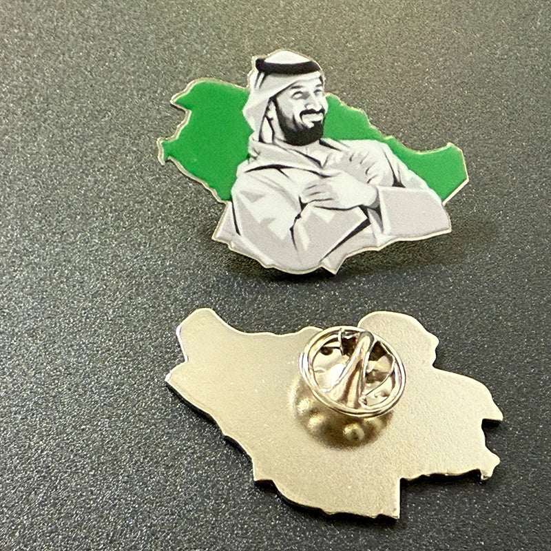 100pcs a lot Saudi Arabia Fundation Day Lapel Pin Flag badge Brooch Pins Badges