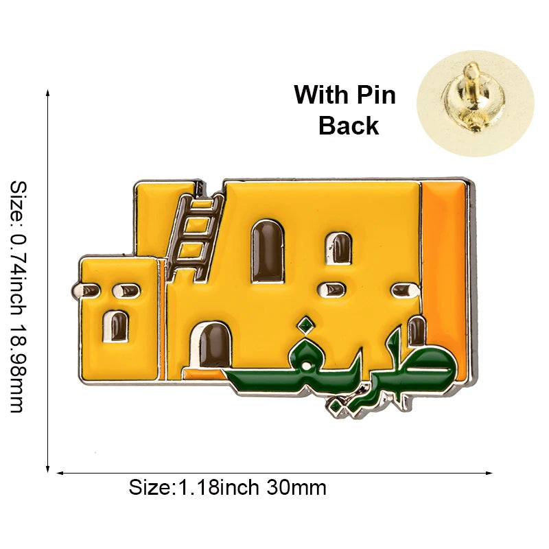 100pcs a lot Saudi Arabia Fundation Day Lapel Pin Flag badge Brooch Pins Badges