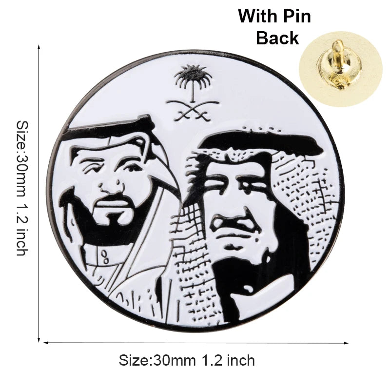100pcs a lot Saudi Arabia Fundation Day Lapel Pin Flag badge Brooch Pins Badges
